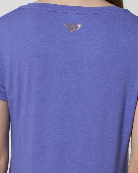 Buy Blue Tshirts for Women by EA7 Emporio Armani Online