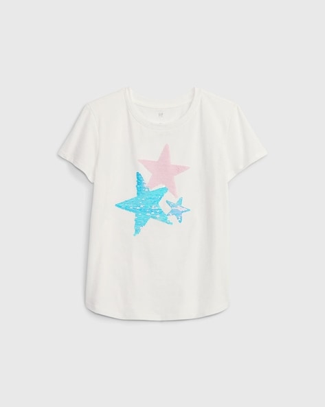 Buy Off White Tshirts for Girls by Gap Kids Online Ajio