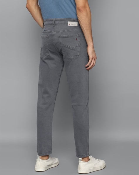 Mid-Rise Mid-Wash Slim Fit Jeans