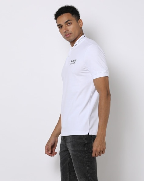 Ea7 white clearance polo