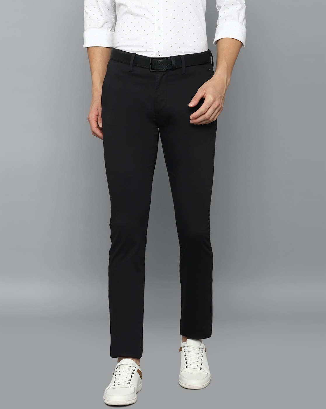 Buy Charcoal Grey Trousers & Pants for Men by NETPLAY Online | Ajio.com