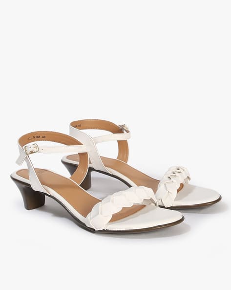 Buy White Heeled Sandals for Women by Carlton London Online