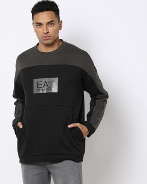Ea7 control panel crew sweatshirt deals