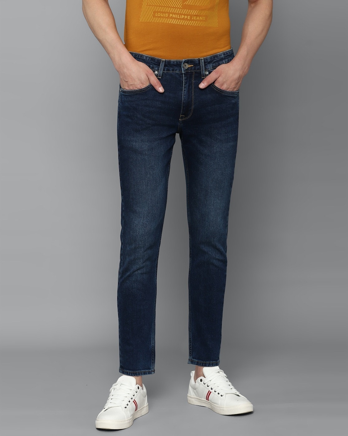 Buy Navy Blue Jeans for Men by LOUIS PHILIPPE Online
