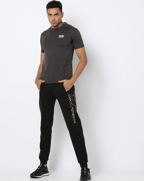 Buy Black Track Pants for Men by EA7 Emporio Armani Online Ajio