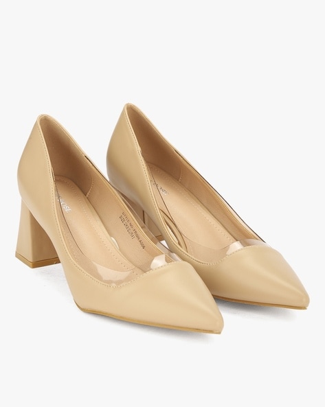 Buy Beige Heeled Shoes for Women by AJIO Online