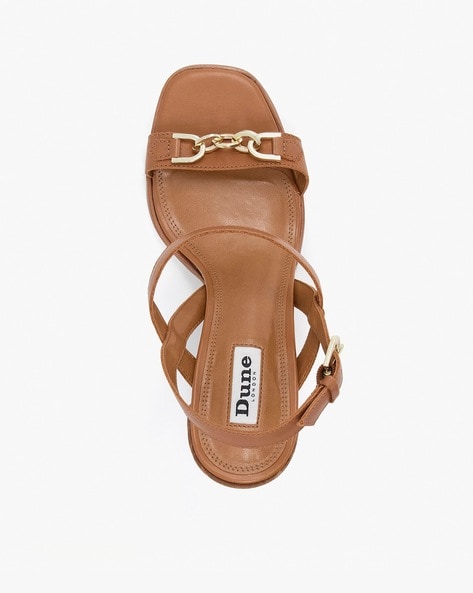 Buy Brown Heeled Sandals for Women by Dune London Online Ajio