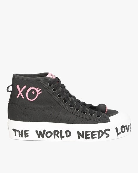 Nizza Platform Lace-Up Mid-Top Sneakers