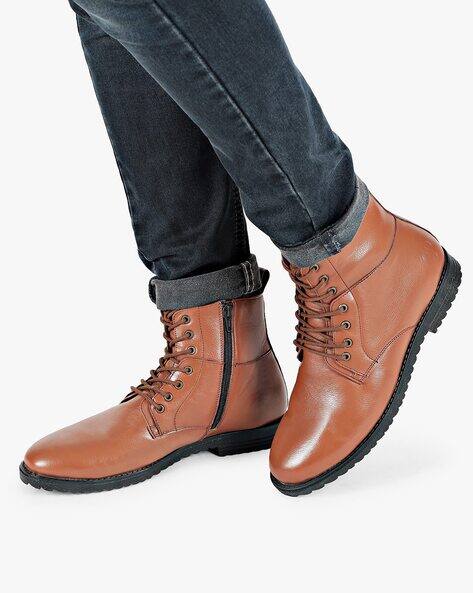 Price History of BIG BANYAN Lace-Up Ankle-Length Boots with Zipper