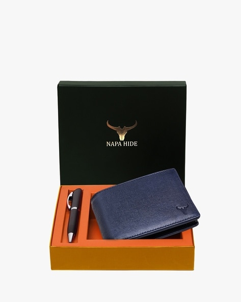 Buy Napa Hide Men Blue Wallet Online at Best Prices in India