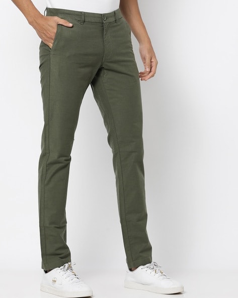 Buy Green Trousers  Pants for Men by INDIAN TERRAIN Online  Ajiocom