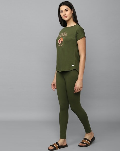 Women Green Shirts Black Pants Yellow Stock Photo 1459729943 | Shutterstock