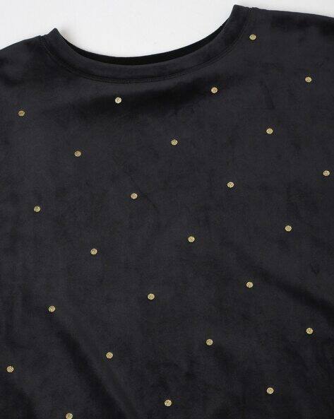 Flexifit Velour Foil Spot Lounge Top