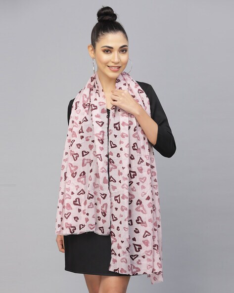 Heart Print Stole Price in India