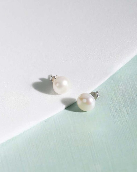 Special Price Iki Pearl Single Pearl Earrings 7.5-8.0mm Stud Earrings PT900  - Shop eine Earrings & Clip-ons - Pinkoi