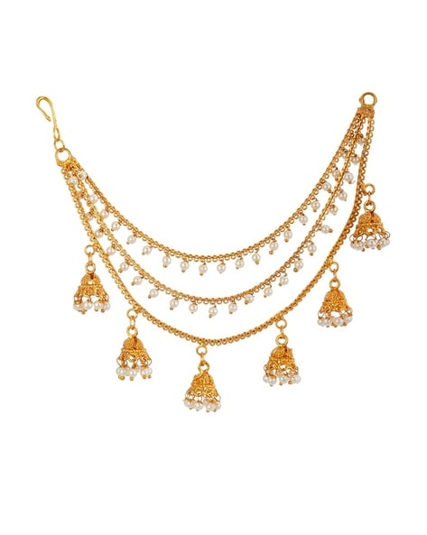 Gold chain deals earrings with price