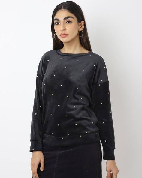 Flexifit Velour Foil Spot Lounge Top