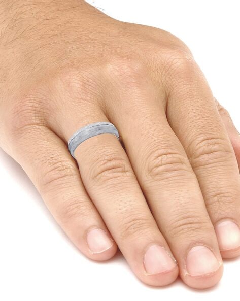 Buy Moissanite Men's Ring, Moissanite Ring, Platinum Over Sterling Silver  Ring, Silver Rings For Men 5.40 ctw (Size 14.0) at ShopLC.