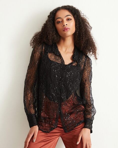 Sheer Shirts for Women - Up to 80% off