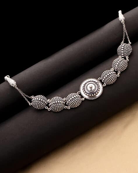 Voylla Oxidized Choker Necklace