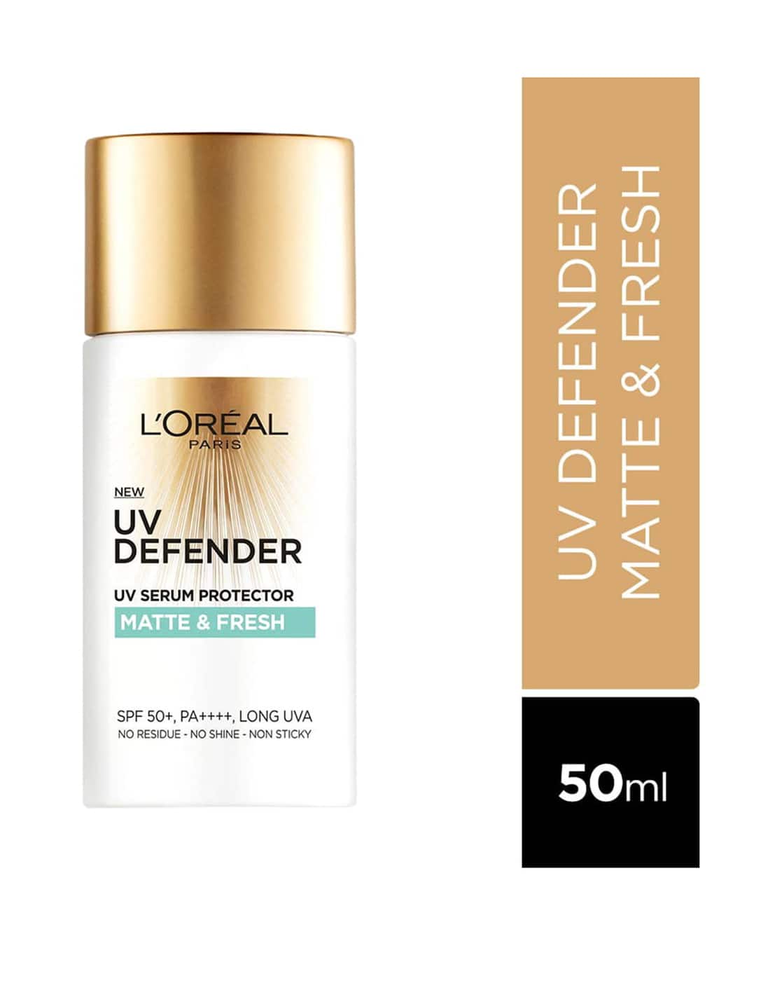 L'Oreal Paris UV Defender Serum Protector Sunscreen SPF 50 PA+++ For Women (Multicoloured, FreeSize)