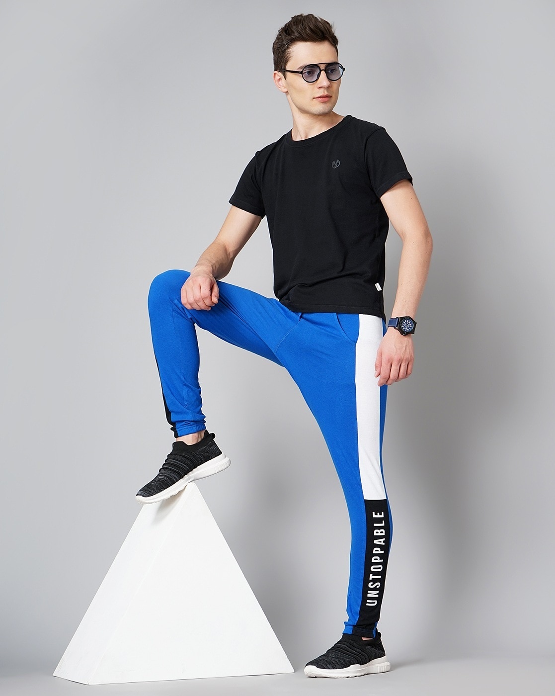 Buy Track Pants with Quilted Knee Patch online  Looksgudin
