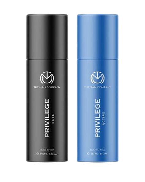 The Man Company Set of 2 Privilege Bold & Active Body Sprays