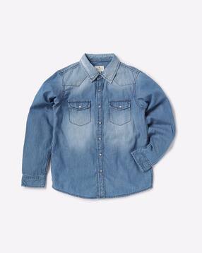 pepe jeans Simba Denim Shirt with Flap Pockets-picture-52