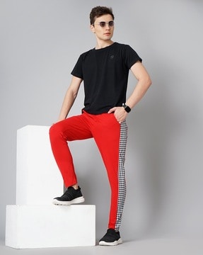Sweatpants for Men Half and Half Color Block Fit Relaxed Lounge Trousers  High Waisted Joggers Pants with Pockets - Walmart.com