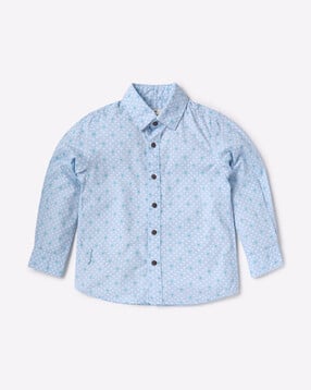 pepe jeans Printed Shirt with Spread Collar-picture-25
