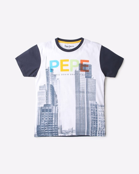 Buy Navy Blue & White Tshirts for Boys by Pepe Jeans Online