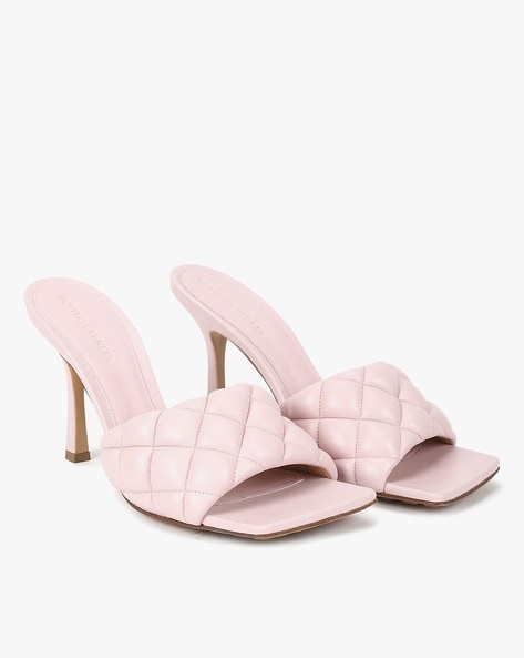 Bottega veneta quilted fashion leather mules