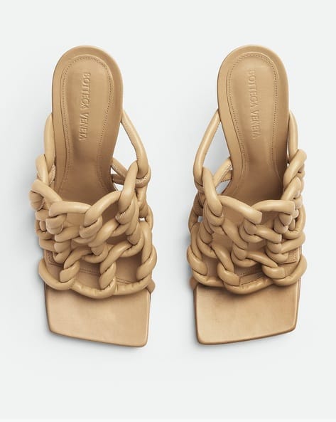 Buy BOTTEGA VENETA Stretch Twist Mule | Beige Color Women