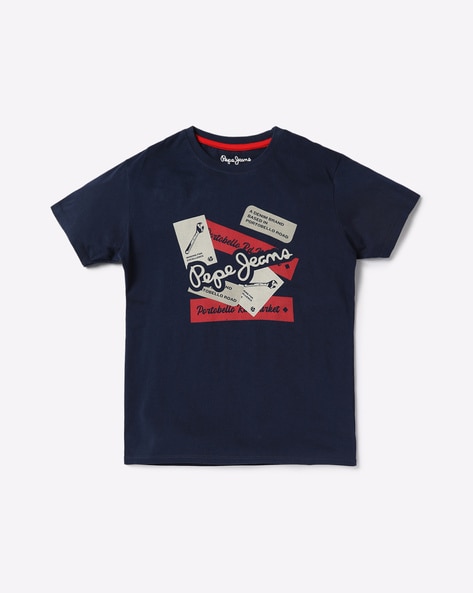 Pepe Jeans Melbourne Printed Round-Neck T-Shirt