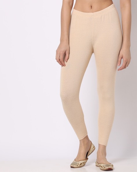 Buy Beige Leggings for Women by DHUNI Online