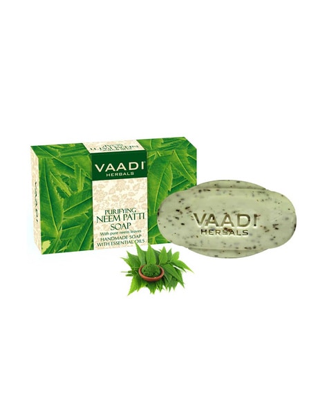 Vaadi Herbals Super Value Pack Of 6 Divine Sandal Soaps With Saffron Reviews  Online | Nykaa