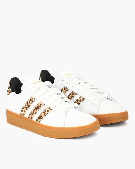 Leopard adidas tennis sales shoes