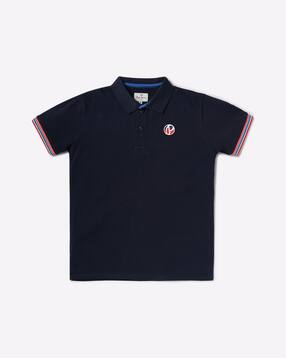 Polo T-Shirt with Contrast Tipping-image-3