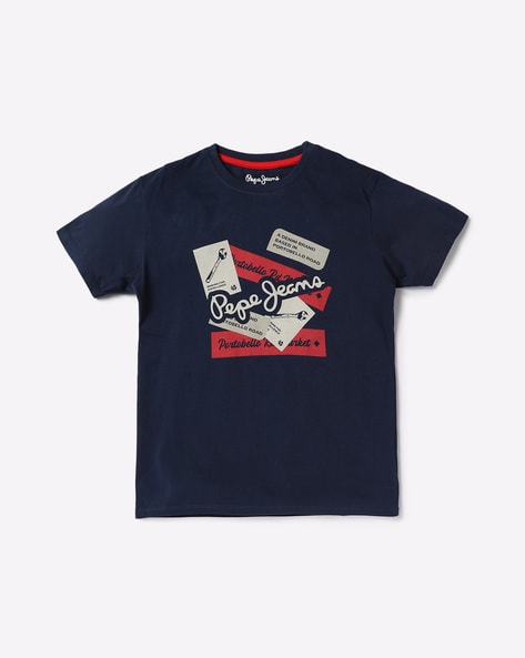 Pepe Jeans Melbourne Printed Round-Neck T-Shirt