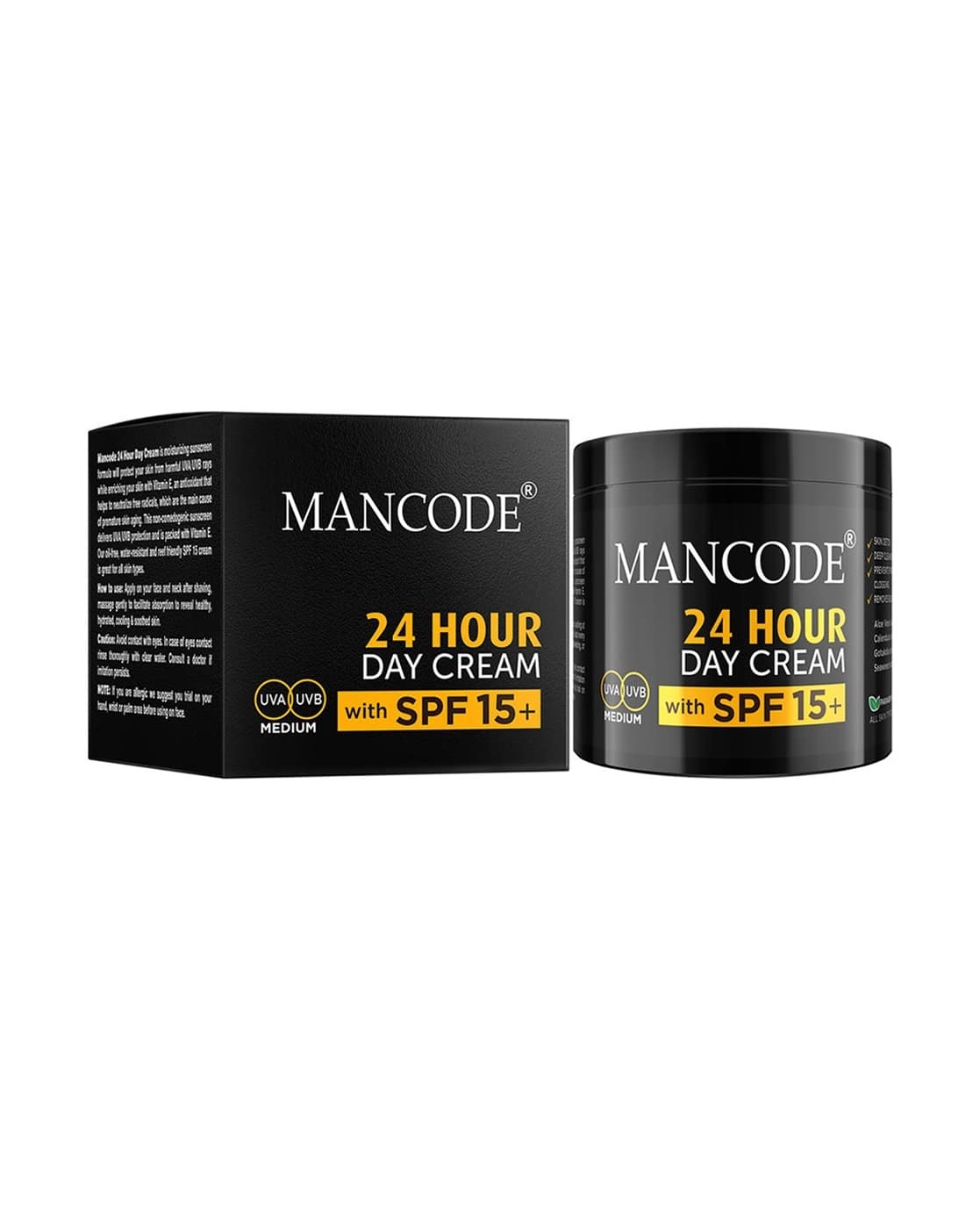 Mancode 24 Hours Day Cream with SPF 15+ (Multicolored)