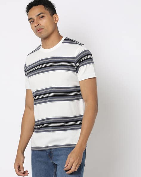 Striped Crew-Neck T-Shirt