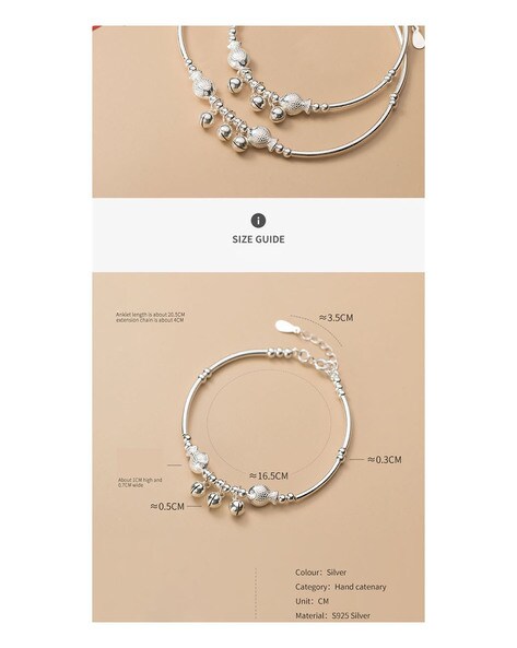 Buy Silver-Toned Bracelets & Bangles for Women by Silvero Jewellery Online
