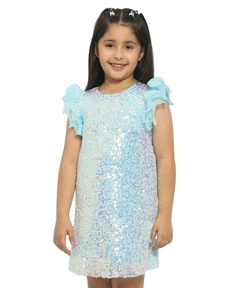 Buy Blue Dresses Frocks for Girls by NAUTI NATI Online Ajio