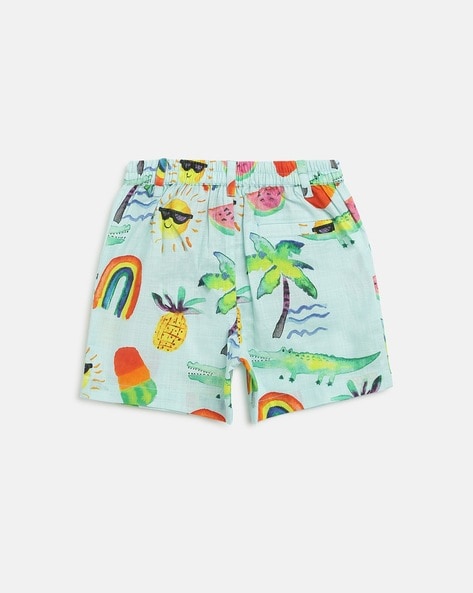 Fruit Print Shirt & Swim Short Set