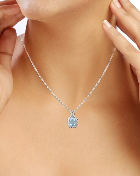Buy Silver Necklaces & Pendants for Women by Hiflyer Jewels Online |  Ajio.com