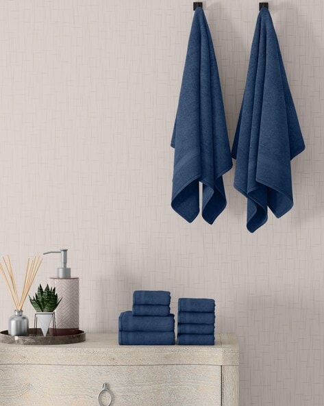 Buy Blue Towels Bath Robes for Home Kitchen by Home Expressions USA Online Ajio