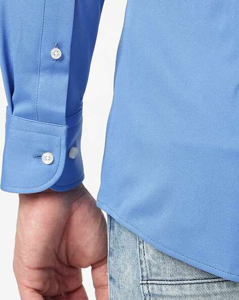 Buy BOSS Performance Stretchable Slim Fit Shirt, Blue Color Men