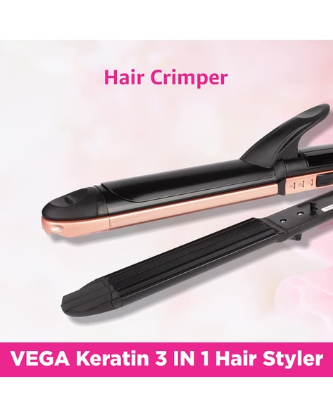 Kemei KM472 Professional Hair Crimper wide plate instant heating   BlackSohoj Online Shopping