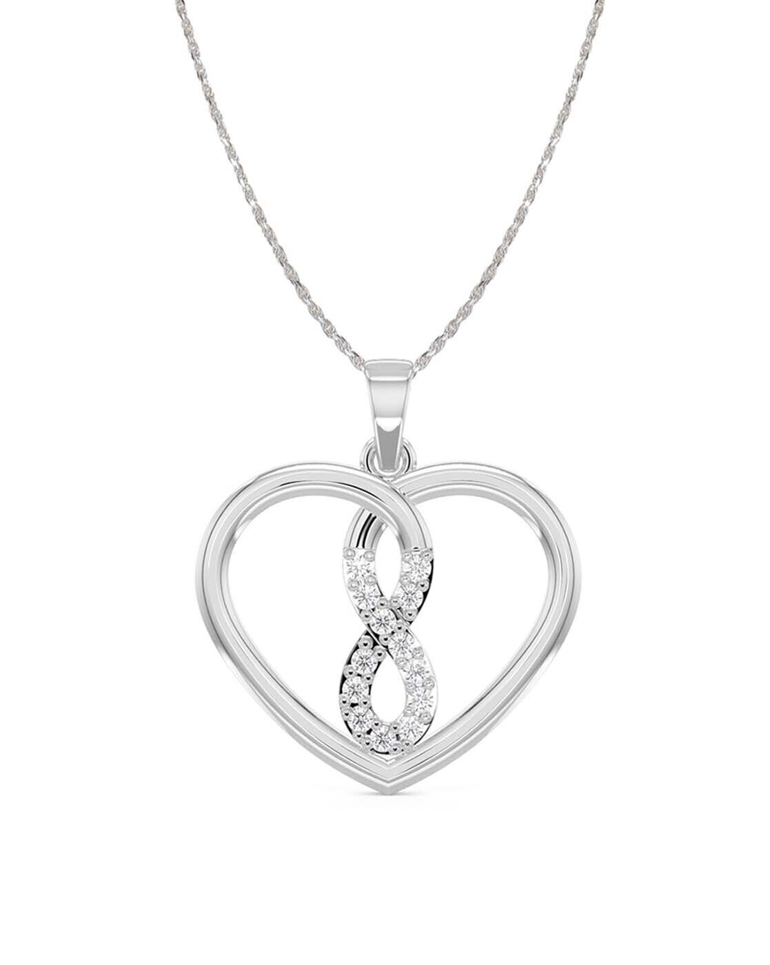 s.Oliver Necklace Heart Infinity For Ladies In Sterling Silver 9081684