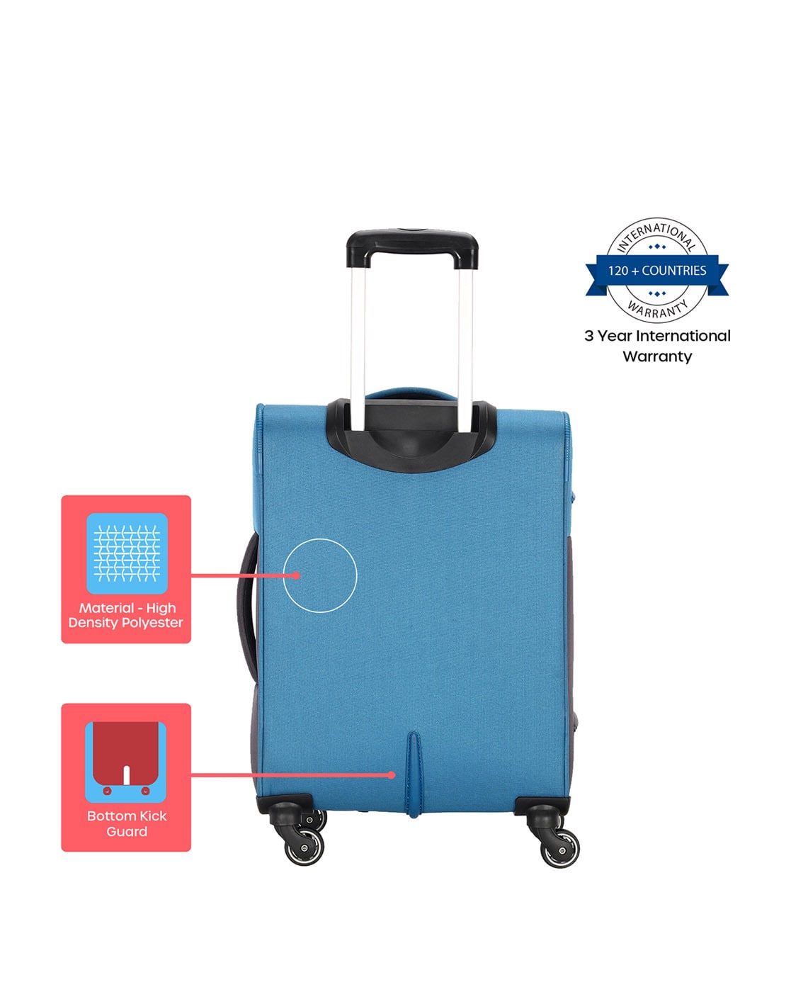 VIDHI Blue Trolley Bag 20 51 Cms Trolley Cabin Luggage  20 Inch  Blue  Cabin Suitcase  20 inch blue  Price in India  Flipkartcom